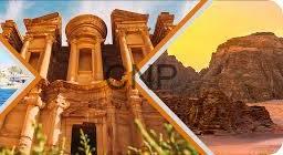 janna - Center News Network Collage split diagonally: ancient stone ruins with tall columns on the left and a sunlit red rock canyon on the right.