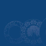 CNP logo on a dark blue background featuring decorative circular patterns.