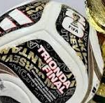 Collage-style soccer ball in front of a gold trophy, suggesting sports awards or achievement in football/soccer. (informative)