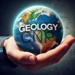 image - Center News Network Glowing globe cradled in two hands with the word GEOLOGY across the planet's surface.