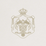 Beige coat-of-arms crest featuring a crown, shield, and circular emblem with the letters CNP in the center.